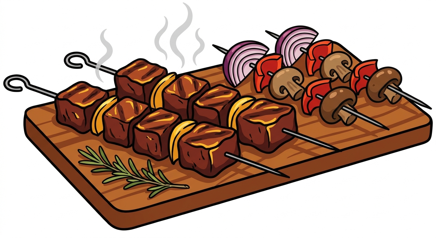 Bigly Beef Skewers