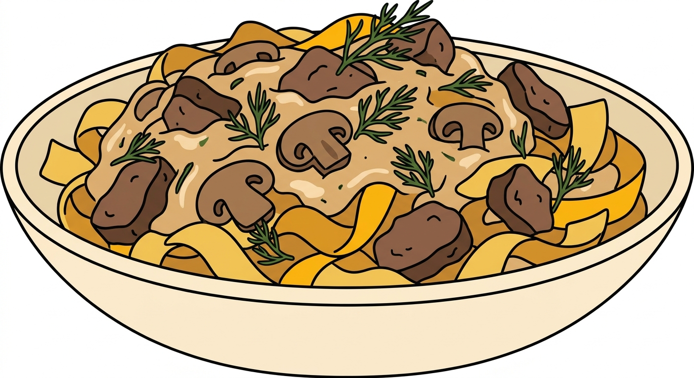 Bigly Beef Stroganoff