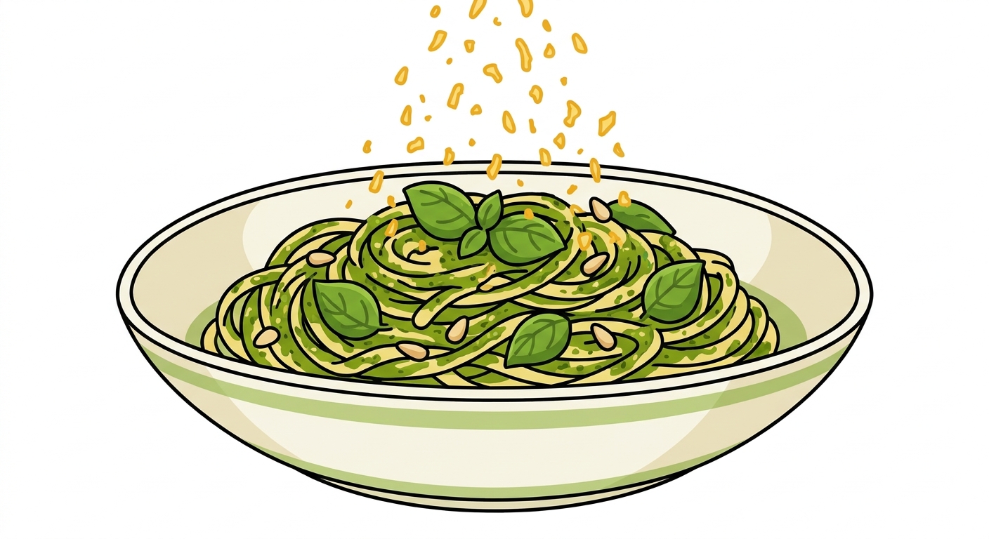Bigly Pesto Pasta