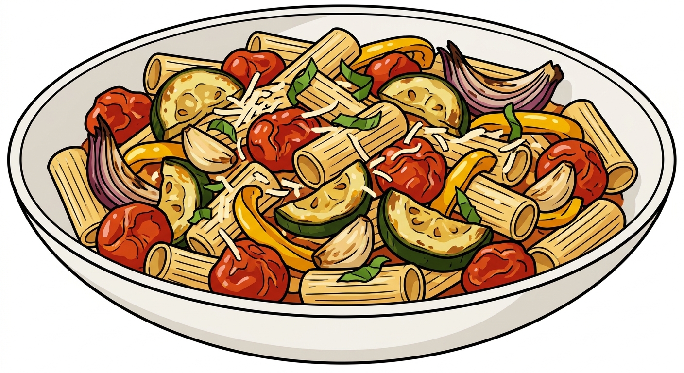 Bigly Roasted Vegetable Pasta