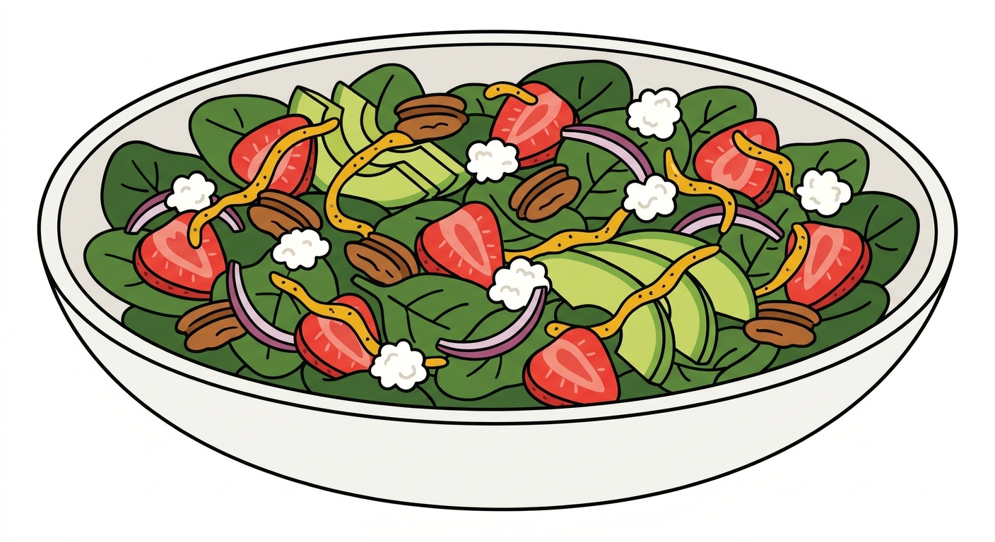 Bigly Strawberry Spinach Salad