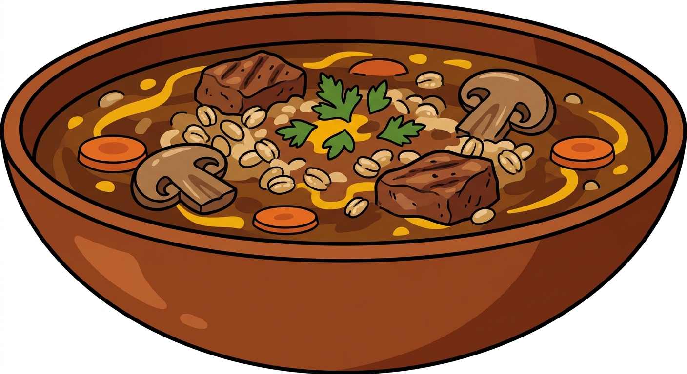 Huge Beef Barley Soup