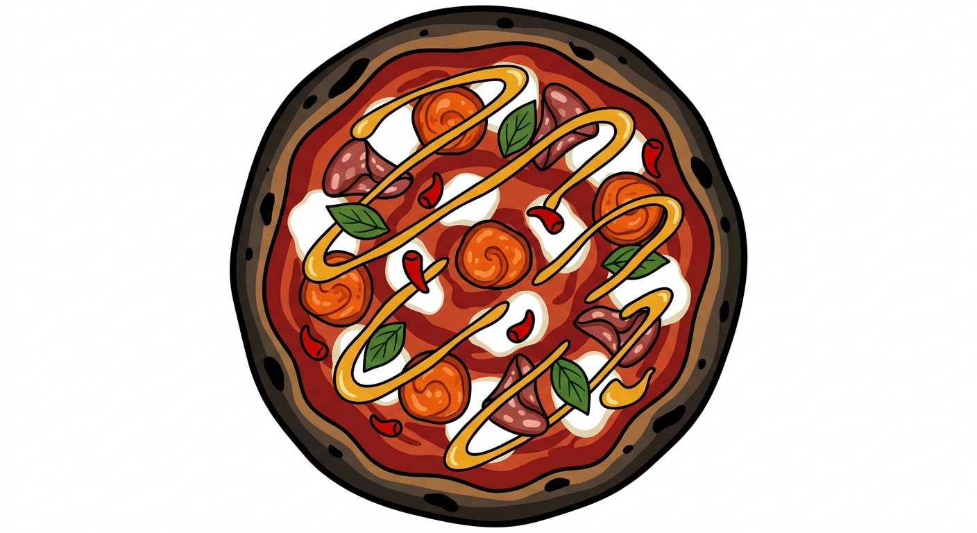 Huge Calabrese Pizza