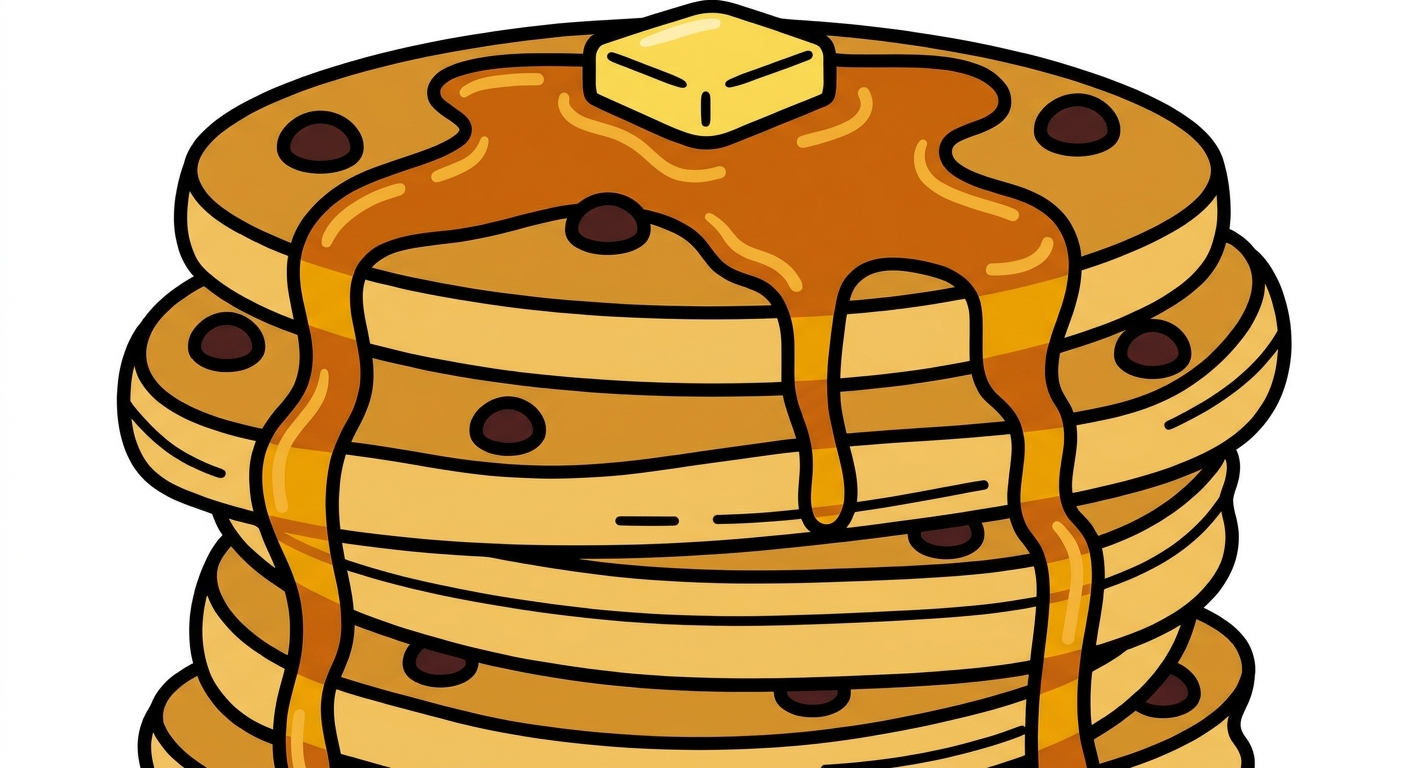 Huge Chocolate Chip Pancakes