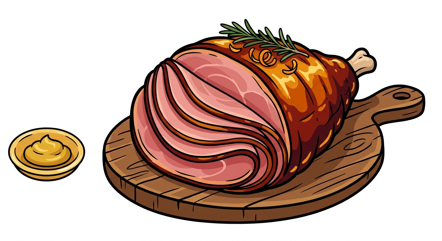Huge Glazed Ham