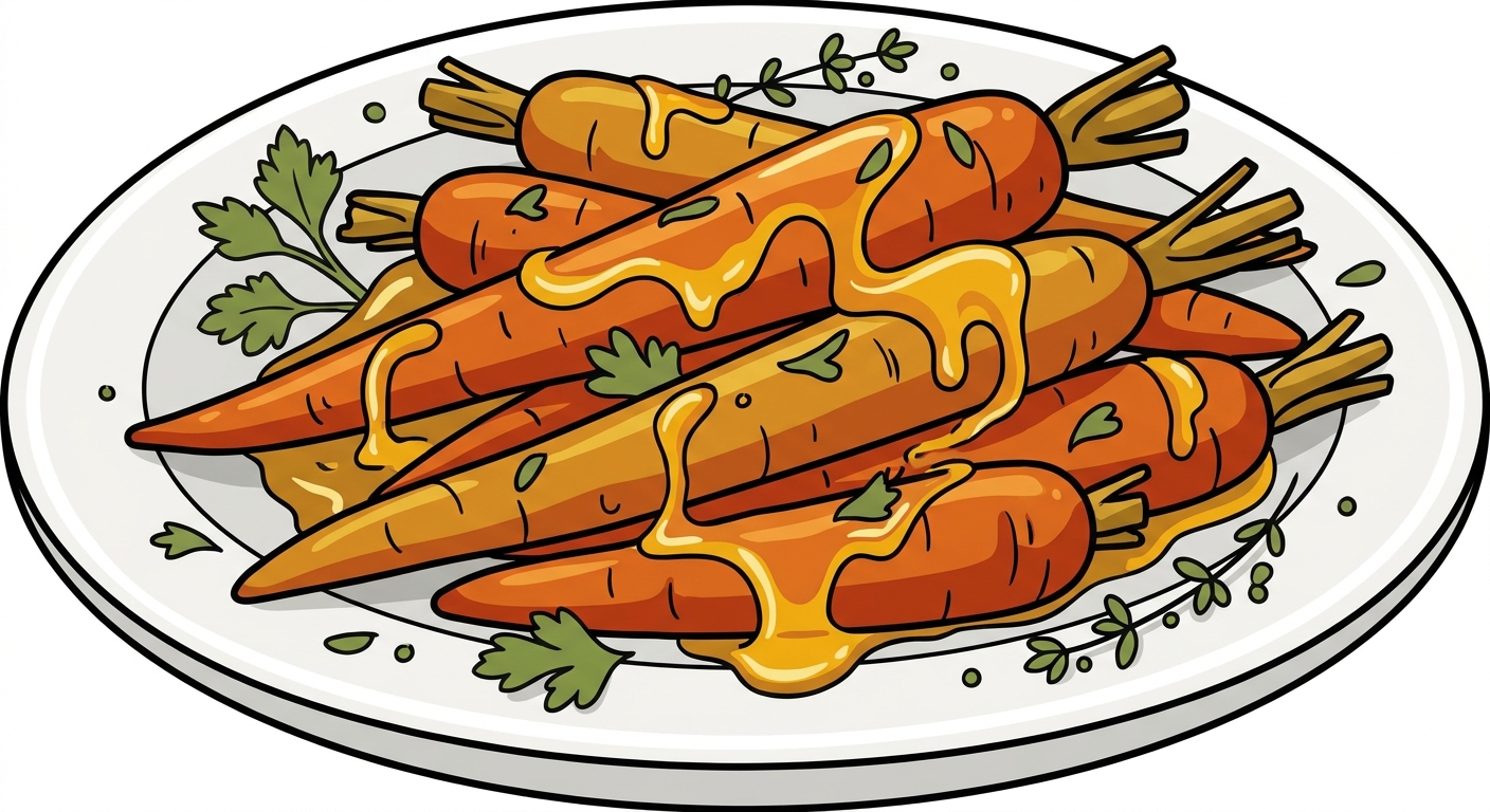 Huge Honey Roasted Carrots