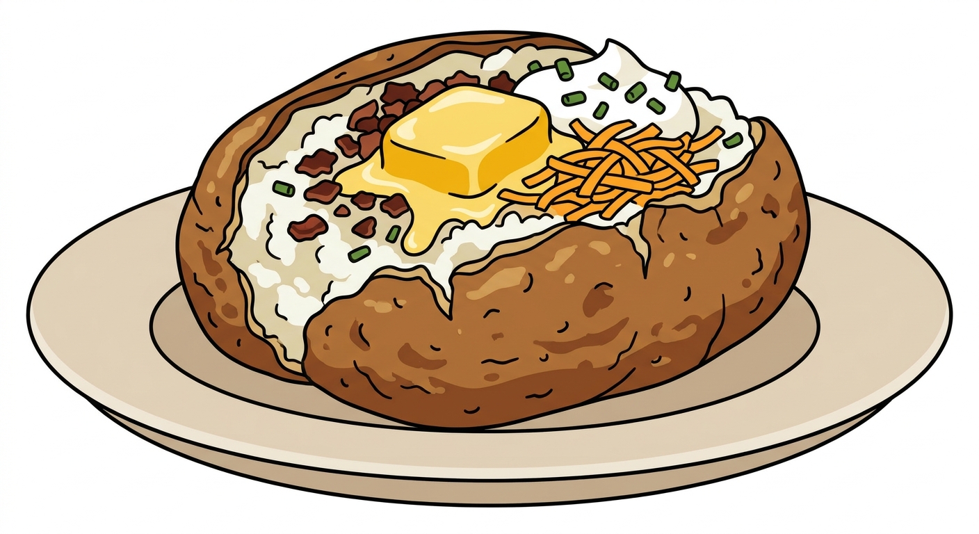 Huge Loaded Baked Potato