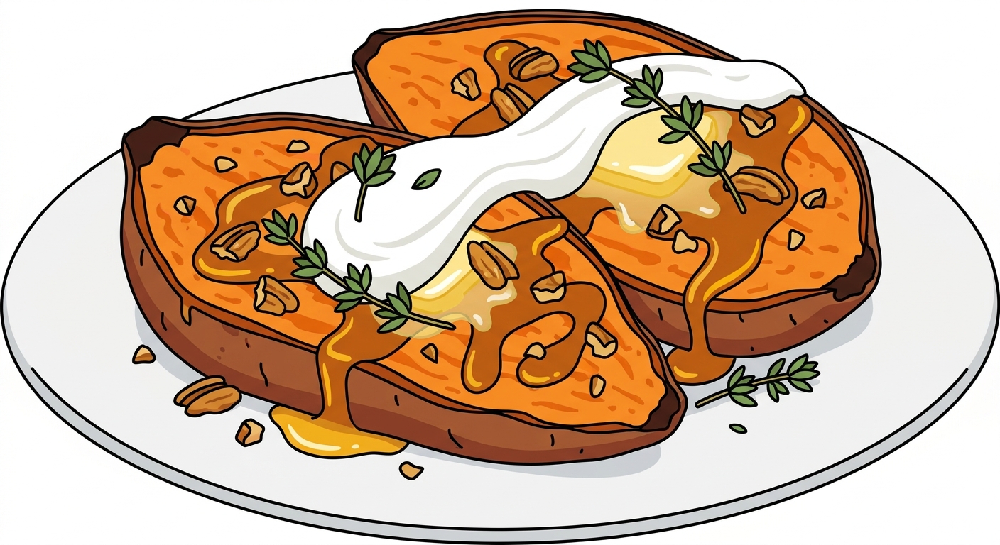 Huge Loaded Sweet Potatoes