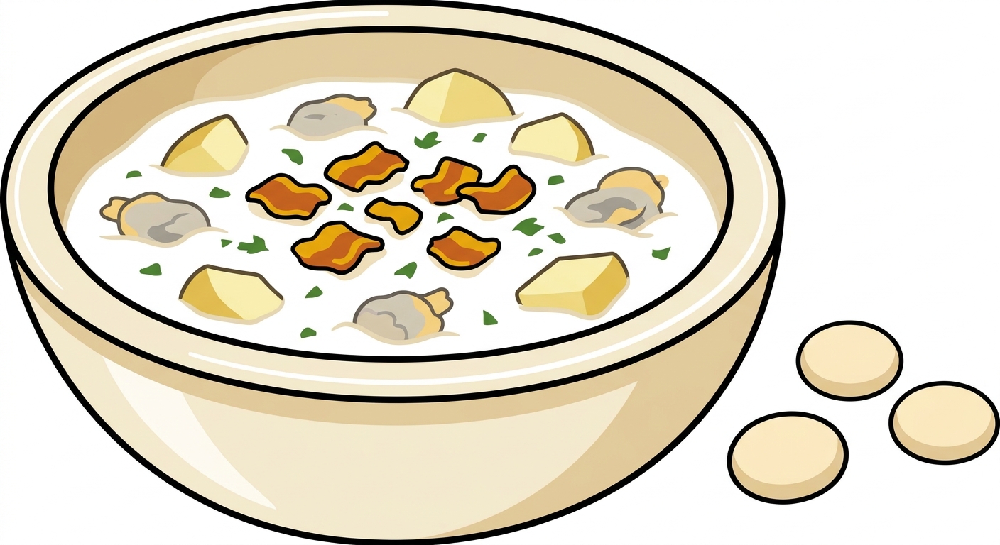 Huge New England Clam Chowder