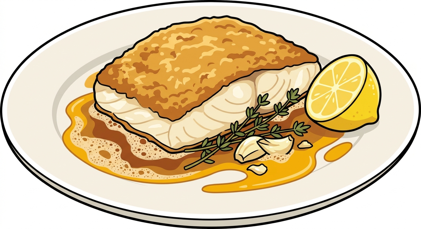 Huge Pan-Seared Halibut