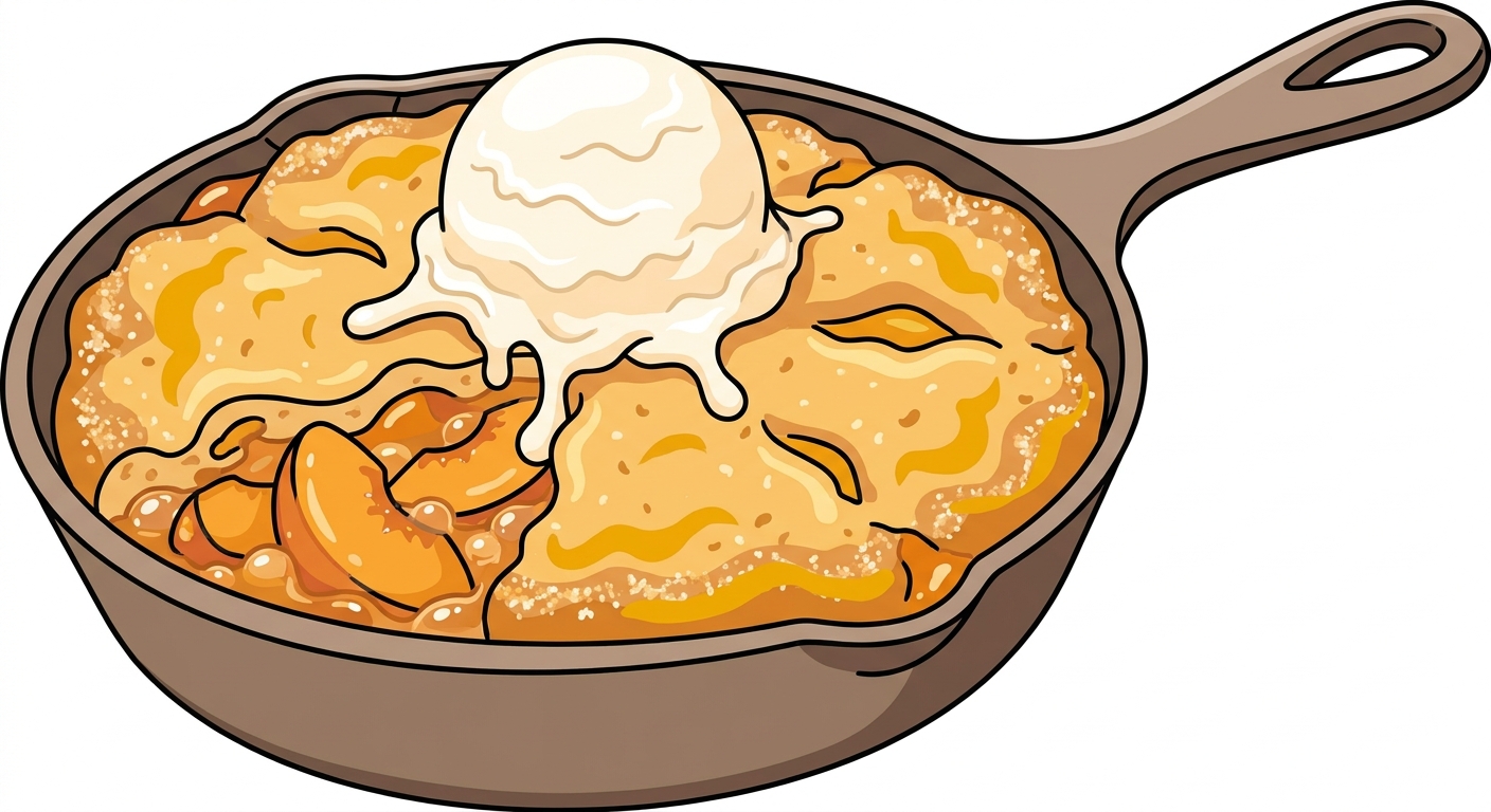 Huge Peach Cobbler