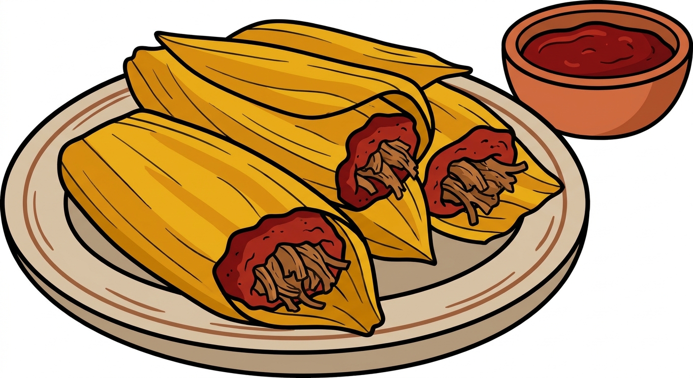 Huge Pork Tamales