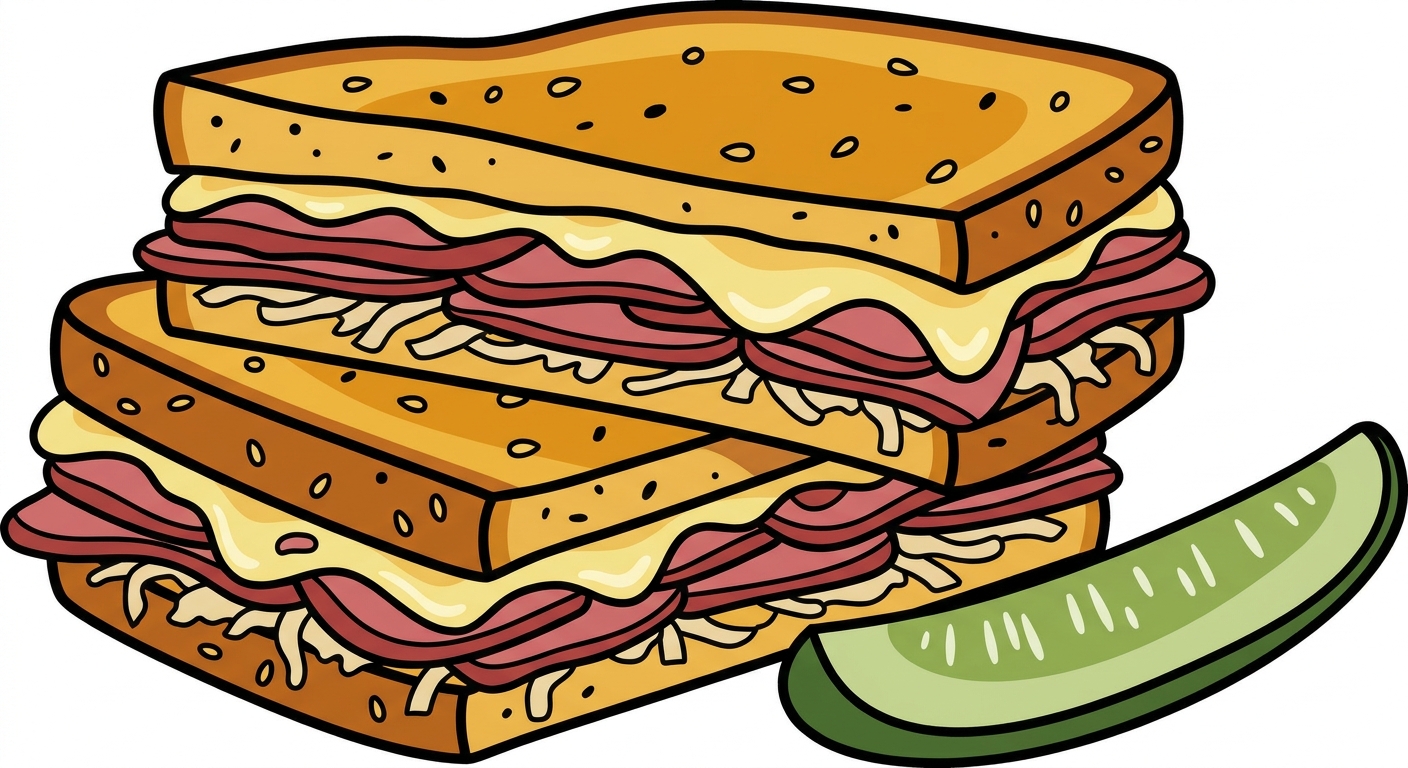 Huge Reuben Sandwich