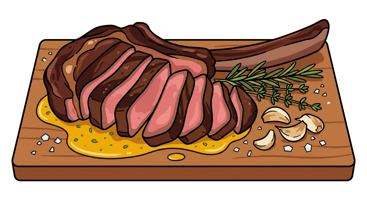 Huge Reverse-Seared Tomahawk