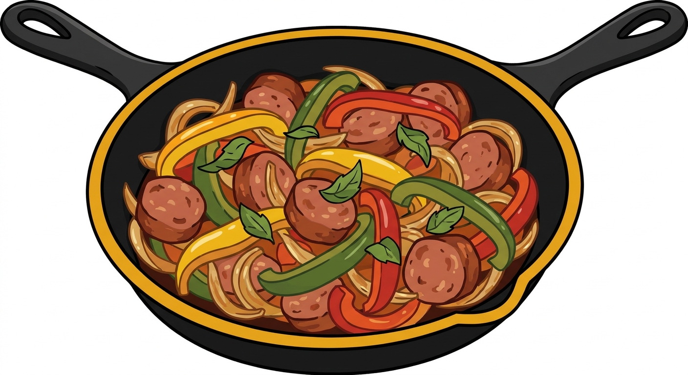 Huge Sausage and Peppers