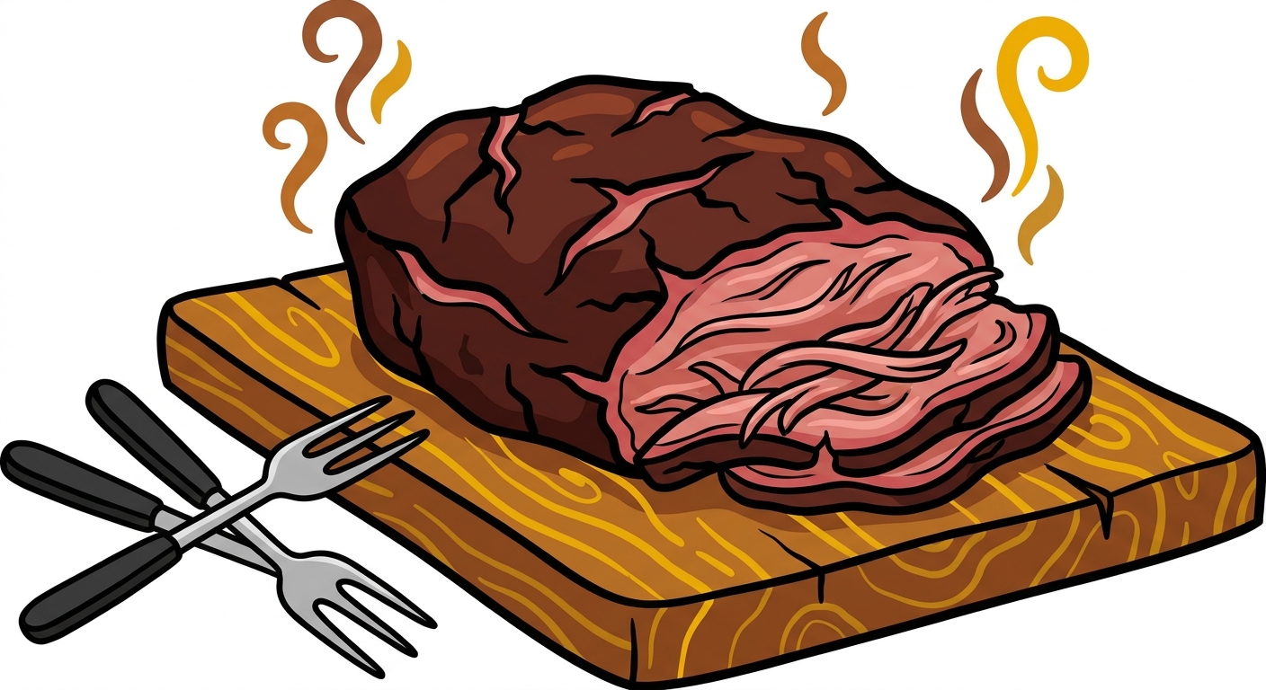 Huge Smoked Pork Shoulder