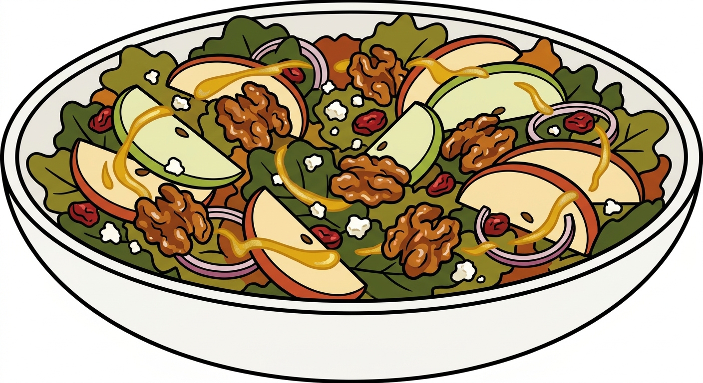 The Best Apple Walnut Salad