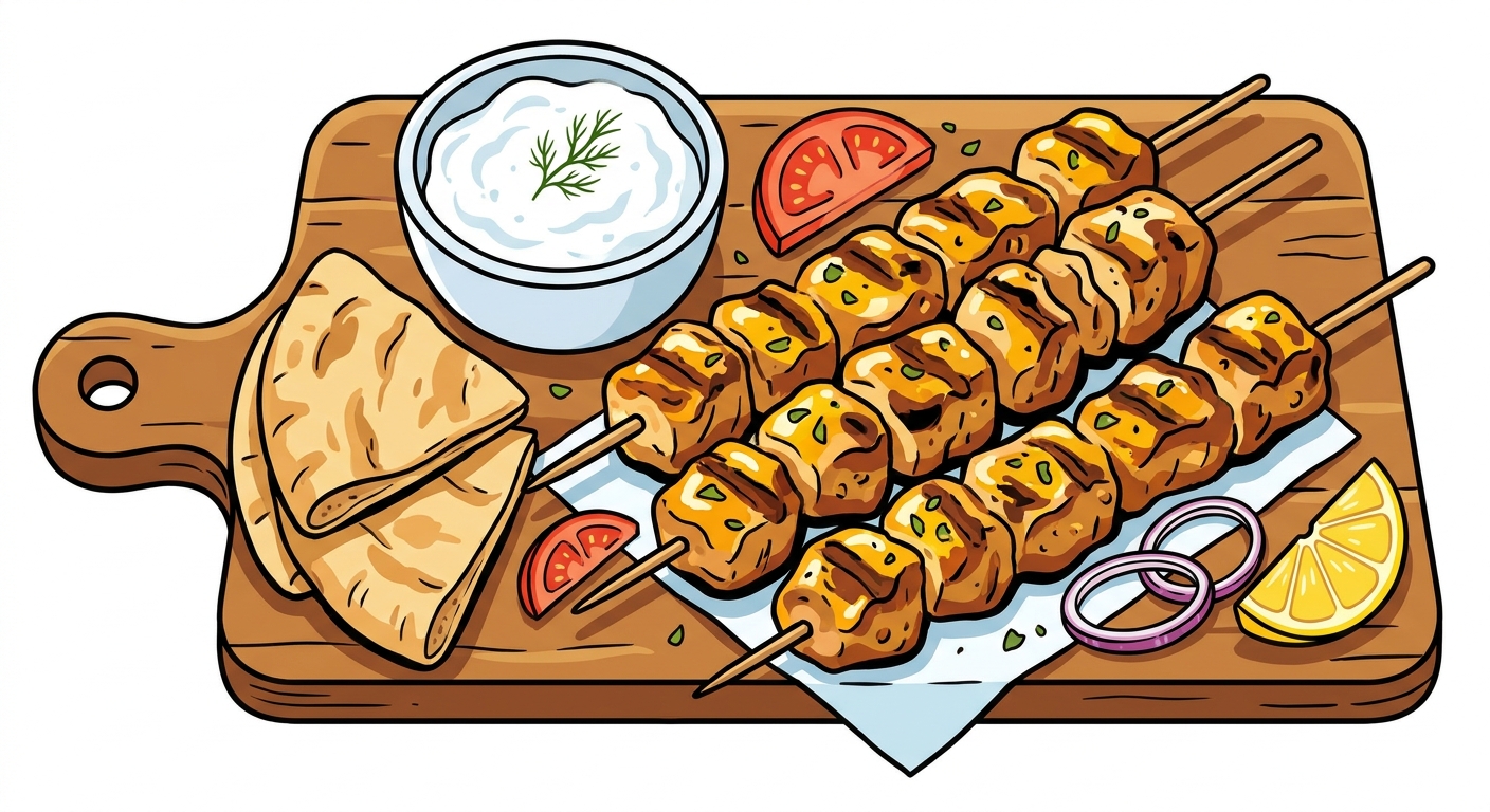 The Best Chicken Souvlaki