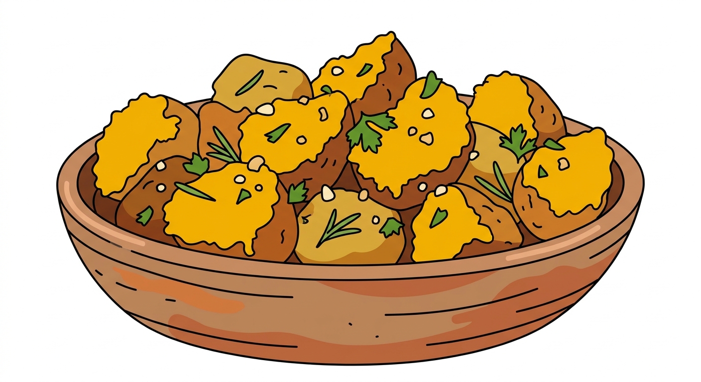 The Best Garlic Roasted Potatoes