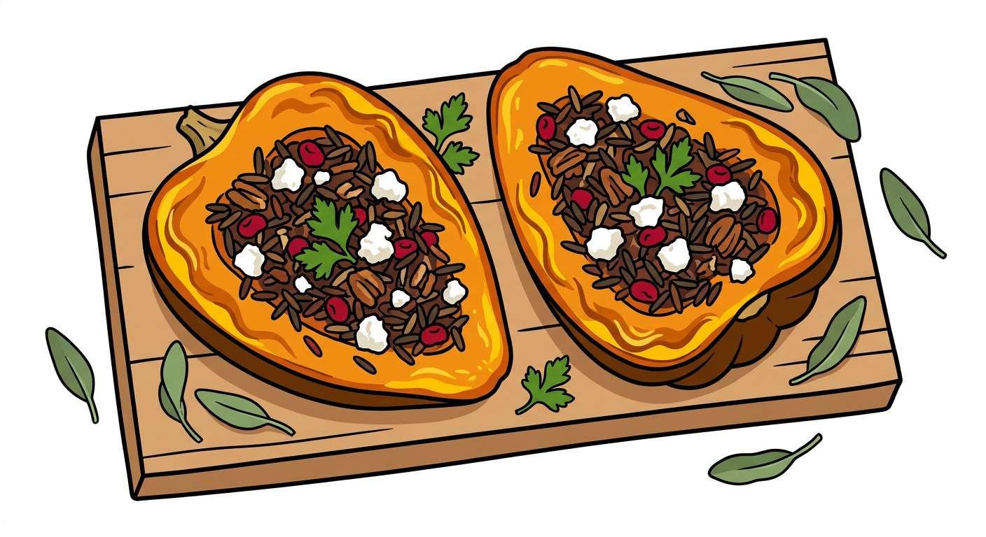 Tremendous Stuffed Acorn Squash